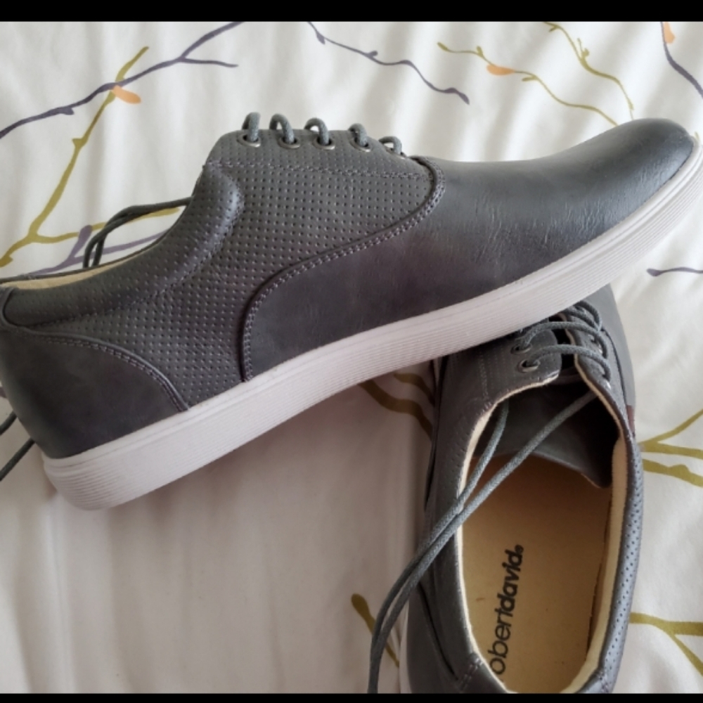 Robert david gray dress shoes